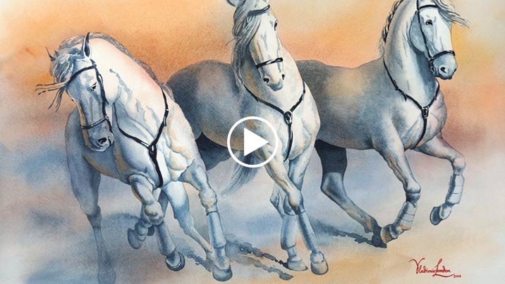 How to Paint Horses in Watercolor